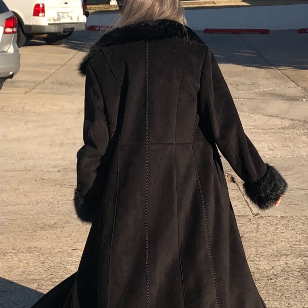 Terry Lewis long black luxury coat - Picture 1 of 16